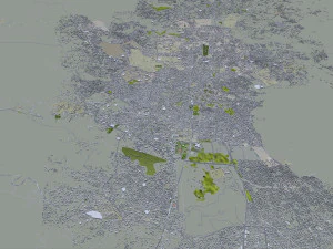 Sanaa city Yemen 30km 3D Model