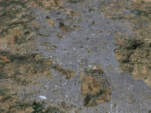 Sanaa city Yemen 30km 3D Model