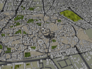Sanaa city Yemen 30km 3D मॉडल