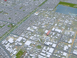 Santa Cruz de la Sierra city Bolivia 50km 3D मॉडल