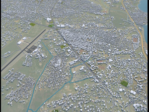 Sekondi city Takoradi Ghana 20km 3D Model