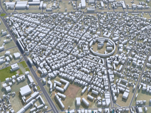 Sekondi city Takoradi Ghana 20km 3D Model