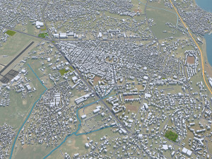 Sekondi city Takoradi Ghana 20km 3D Model