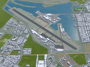 Semarang city Indonesia 30km 3D Model