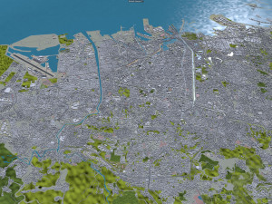 Semarang city Indonesia 30km 3D Model