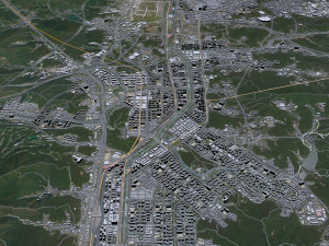 Seongnam si Gyeonggi do city South Korea 20km 3D-Modell