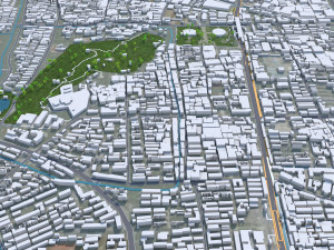 Shaoxing city Zhejiang China 70km 3D Model