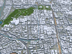 Shaoxing city Zhejiang China 70km 3D Model