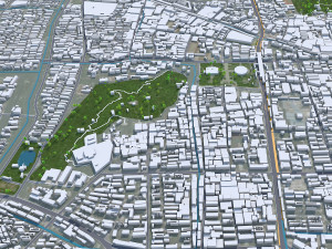 Shaoxing city Zhejiang China 70km 3D Model