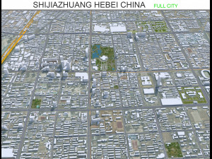 Shijiazhuang city Hebei China 70km 3D Model