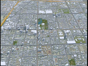 Shijiazhuang city Hebei China 70km 3D Model