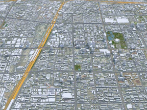 Shijiazhuang city Hebei China 70km 3D Model