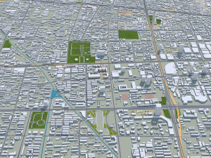 Shijiazhuang city Hebei China 70km 3D 模型