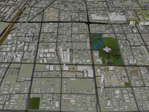 Shijiazhuang city Hebei China 70km 3D 模型