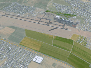 Shymkent city Kazakhstan 40km 3D-Modell