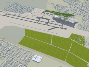 Shymkent city Kazakhstan 40km 3D-Modell