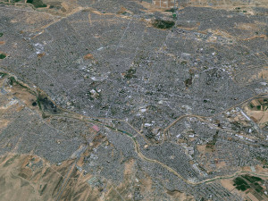 Shymkent city Kazakhstan 40km 3D-Modell