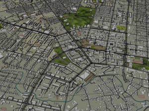 Shymkent city Kazakhstan 40km 3D-Modell