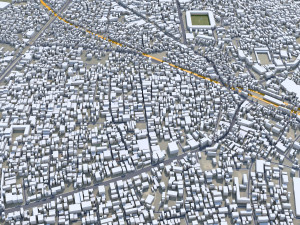 Siliguri city West Bengal India 15km 3D मॉडल