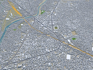 Siliguri city West Bengal India 15km 3D मॉडल
