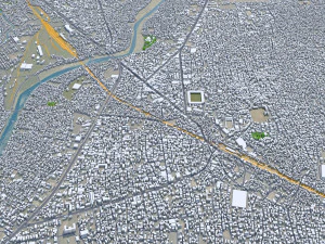 Siliguri city West Bengal India 15km 3D Model