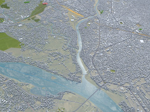 Siliguri city West Bengal India 15km 3D मॉडल