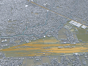 Siliguri city West Bengal India 15km 3D मॉडल