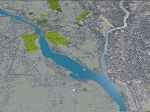 Siliguri city West Bengal India 15km 3D मॉडल