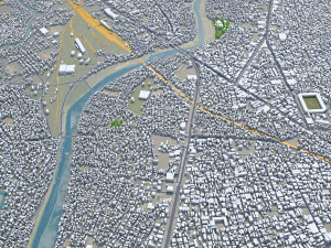 Siliguri city West Bengal India 15km 3D मॉडल