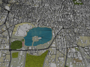 Solapur city Maharashtra India 20km Modelo 3D