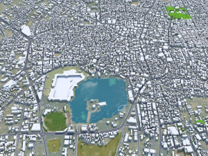 Solapur city Maharashtra India 20km Modelo 3D