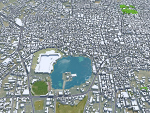 Solapur city Maharashtra India 20km Modelo 3D