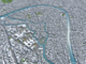 Srinagar city Jammu and Kashmir India 30km 3D-Modell
