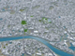 Sylhet city Bangladesh 25km 3D Model