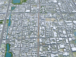 Taiyuan city Shanxi China 70km 3D 模型