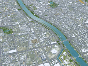 Taiyuan city Shanxi China 70km 3D 模型