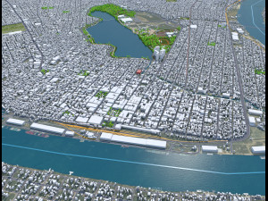 Tampico city Tamaulipas Mexico 20km Model 3D