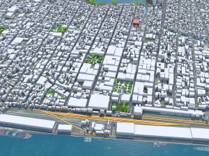 टैम्पिको शहर तमाउलिपास मेक्सिको 20 किमी 3D मॉडल