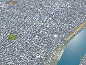 Tampico city Tamaulipas Mexico 20km Model 3D