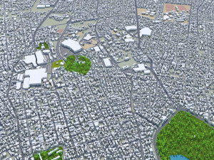 Tampico city Tamaulipas Mexico 20km Model 3D
