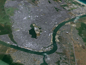 Tampico city Tamaulipas Mexico 20km Model 3D