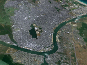 टैम्पिको शहर तमाउलिपास मेक्सिको 20 किमी 3D मॉडल