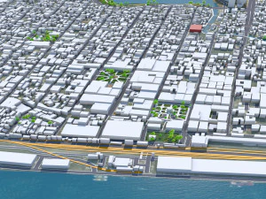 टैम्पिको शहर तमाउलिपास मेक्सिको 20 किमी 3D मॉडल