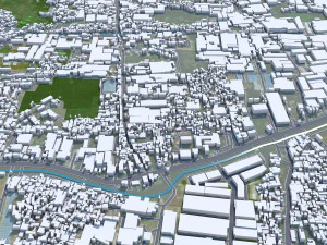 Tangerang city Banten Indonesia 25km 3D Model