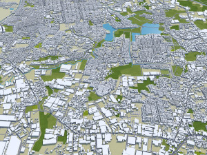 Tangerang city Banten Indonesia 25km 3D Model