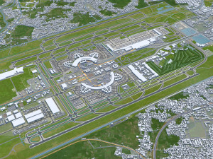 Tangerang city Banten Indonesia 25km 3D Model