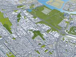 Tangerang city Banten Indonesia 25km 3D Model