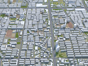 Tangshan city Hebei China 60km Modèle 3D