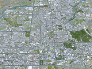 Tangshan city Hebei China 60km Modèle 3D