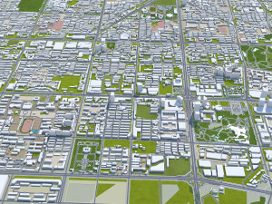 Tangshan city Hebei China 60km Modèle 3D